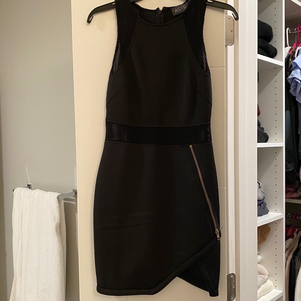 Astr the label black mini bodycon dress XS